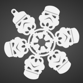 flocons neige storm trooper