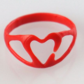 bague forme coeur