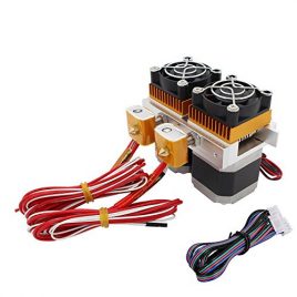 Redrex 0,4 mm Double MK8 Extrudeuse avec Nema 17 Haute Couple Stepper Motor pour 3D Imprimante Makerbot Prusa i3