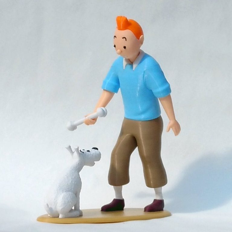 Figurine De Tintin Et Milou Lesimpressions3d figurine-de-tintin-et-milou-lesimpressions3d