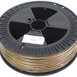 German RepRap 100182 Acide polylactique (PLA) Or 2100g matériel d’impression 3D – matériaux d’impression 3D (2,1 kg, 3 mm)