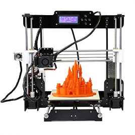 Anet Reprap i3 Imprimante 3D en kit Desktop Haute Precision DIY Acrylique Cadre – 8 G Carte SD – Taille d’impression 220 * 220 * 240 mm Support ABS / PLA / HIP / PP / Filament de bois