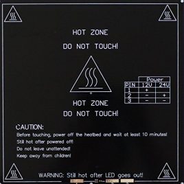RepRap MK3 + Lit Lit Chaleur Aluminium 3 mm PCB Lit Chauffant 12 V/24 V avec Double Alimentation pour imprimante 3D RepRap Prusa I3 Thermistor & Fil