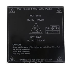 3mm Pcb Aluminium Heatbed Lit Chauffé 12 / 24v Lit De Chaleur Pour Imprimante 3d Mk3