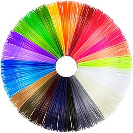 Anpro 28PCS 3D ABS Stylo Fils Filament 1 PCS 6.1m,Longueur Totale 560 Pieds Pour Stylo à l’impression 3D 28 Couleurs,3D Dessin,Diamètre de 1.75mm
