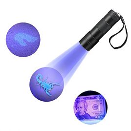 Refoss UV lampe de poche, détecteur d’urine et de taches d’animaux, Scorpion chasse lumière, 12 LED ultraviolets