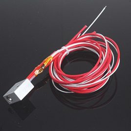 Dikavs imprimante 3d Bloc de chauffage en aluminium + Thermistor Chauffage en céramique pour MakerBot MK7 MK8 extrudeuse