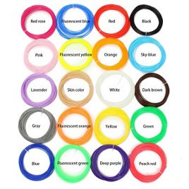 Elegiant Ink Filament PLA Filament 3D Stift Filament 20 Stück 1.75MM 10M 3D Print Filament 3D Printing Pen Supplies PLA Material 20 Farben Set für 3D Drucker Stift 3D Pen