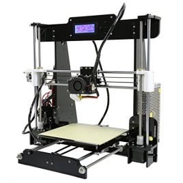 LESHP Imprimante 3D Machine DIY Kit Acrylique Auto-Assemblage Haute Vitesse de précision avec LCD PLA ABS (Douille EU)