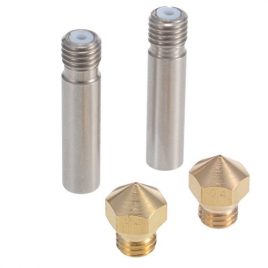 Pchero 2 pcs M7 0,4 mm extrudeuse Laiton Buse Têtes d’impression et 30 mm de longueur extrudeuse 1.75 mm Tube pour MK10 MakerBot RepRap imprimante 3d