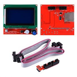 12864 LCD graphique Smart Display Controller Module avec adaptateur + câble pour RepRap RAMPS 1.4 Kit Imprimante 3D