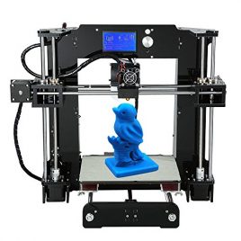 Anet A6 DIY 220*220*250mm 3D Imprimante Kits Zone Reprap i3 240W avec 16 GB SD Carte, Nozzle Acrylique Encadrement, 12864LCD Ecran, ABS / PLA / TPU / Bois / Nylon / PVA / PP Filament