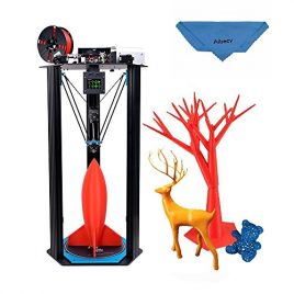 Petit Monstre 3D Printer Kit KOSSEL Delta Double Couleur Printer D340 * H500mm Adopter pour Smoothieware / MKS TFT28 Touch Screen BLTouch Auto Nivellement /Titan Extrudeuse Haute Vitesse Impression w / Heatbed