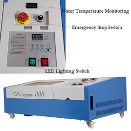 Ridgeyard 40W CO2 4roue USB Gravure Laser Machine Découpe Graveur Imprimante Coupeur Artisanat