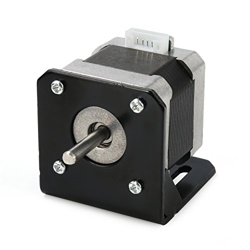 Moteur Pas à Pas Nema 17 42x48mm - 12V, 1.8°, Pour Imprimante 3D Creality CR-10, Ender 3 - Avec Accouplement Et Support
