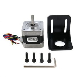 Beautystar Lot de Nema17 Moteur pas à pas pour imprimante 3d 1,8 ° 42 Moteur 42bygh 1.7 A Moteur pour CNC Xyz + Nema17 Moteur pas à pas support de montage avec vis