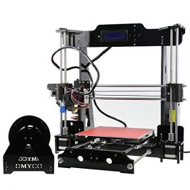 Haute Précision Imprimante 3D, Acrylique Prusa i3 Ensemble d’imprimante 3D DIY Kit Desktop Auto-Assemblage, Filament gratuit de 0,25 kg