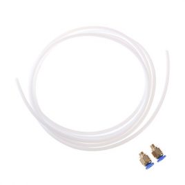 UEETEK 2 mètres Tube en téflon en PTFE et 2 pièces pour imprimante RepRap Rostock Kossel 3D Bowden Hotend 1.75mm