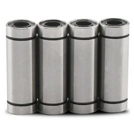 DROK® 4 roulements à billes linéaires LM12LUU 12 x 21 x 57mm Coussinet linéaire de portée de mouvement adapté à l’imprimante 3D RepRap Prusa Mendel CNC DIY