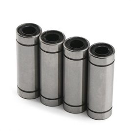 DROK reg; LM6LUU Paquet de 4 roulements à billes linéaires 6 x 12 x 35mm Bague de roulement à mouvement linéaire Convient pour imprimante 3D RepRap Prusa Mendel CNC Bricolage
