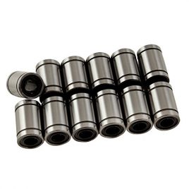 Hrph Roulements linéaires douille à billes en acier caoutchouc corps étanche Traversée pour imprimante 3D / Prusa Mendel / reprap