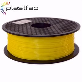 Plastfab – Filament PLA + Jaune 1KG 1.75 mm – PLA renforcé – Qualité premium – Marque Française