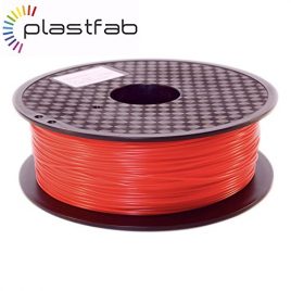 Plastfab – Filament PLA + Rouge 1KG 1.75 mm – PLA renforcé – Qualité premium – Marque Française