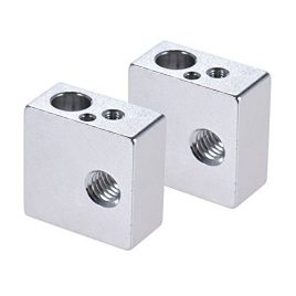 aibecy Bloc thermique en aluminium pour MK7/MK8 extrudeuse Reprap Prusa i3 bricolage imprimante 3d imprimé à chaud, Aluminum Heater Block All-Metal 20 * 20 * 10 mm (1 Pcs)