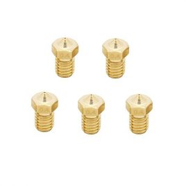 Anycubic 0,4mm Brass Buse Imprimante 3D Extrudeuse pour Chef M6 Mâle 1,75mm ABS et PLA Filetés Filament 5pcs Compatibles