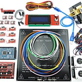 Sintron Electronics Kit complet, imprimante 3d Rampes 1.4 + Mega 2560 + MK3 + Lit la chaleur + Lcd2004 + moteur pas à pas + MK8 extrudeuse + A4988 pilote de moteur pas à pas + Endstop pour RepRap DIY Prusa i3 Kossel