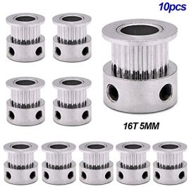 lzndeal 10 PCS poulie d’alésage aluminium GT2 20/16 6 mm largeur 5/8 mm poulies pour imprimante 3D Reprap Mendel Prusa