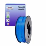 Filament d'imprimante PLA 3D - Diamètre 1.75mm - Bobine 1kg - Couleur Bleu Foncé - T3AZUR