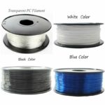 Fuienko - Filament en Polycarbonate pour imprimante 3D, matériau thermoplastique résistant à la température, 1.75/3mm,0.5KG 1.75mm black