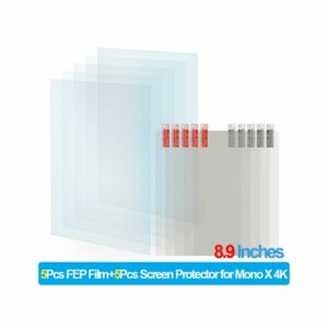 Fuienko - Film FEP 260X200X0.15mm, 8,9ins pour ANYCUBIC Mono X 6k 4k Photon M3 Plus Elegoo Saturn, pièces d'imprimante 3D, feuilles de Film en résine