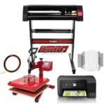 Imprimante 3D Monster Shop 10 masques, presse à chaud swing, imrimante eco tank , plotter de découpe vinyle & signcut pro