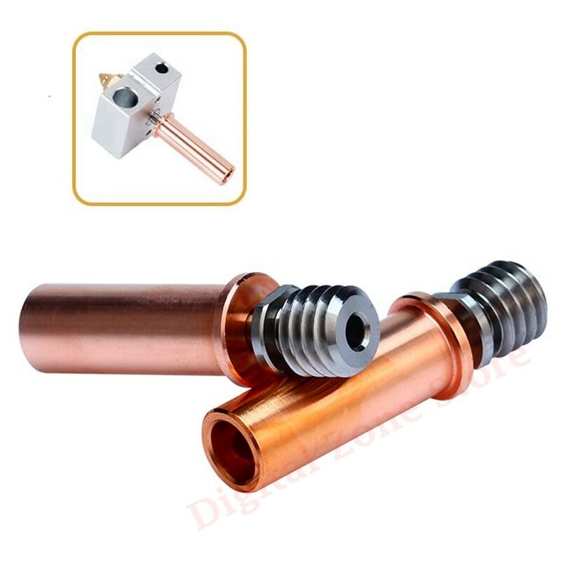 Heatbreak Bimétallique Tout Métal Pour Hotend V5 - Alliage Ti + Cuivre - Pour Filaments Haute Température (jusqu'à 420°C) - Pas D'usure PTFE