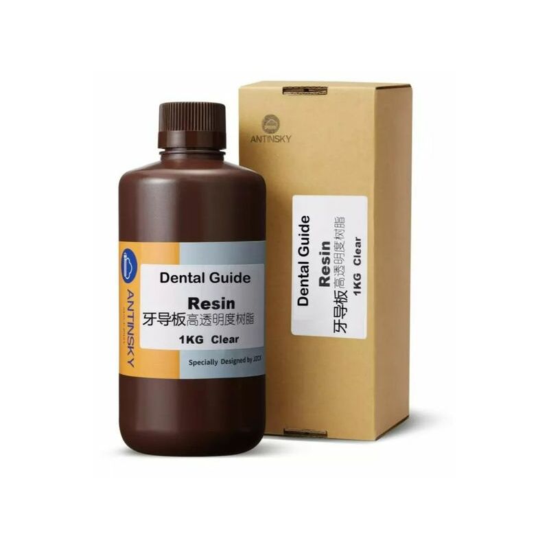 Resina Trasparente UV Resina Dental Guide Per Stampanti 3D DLP/LCD - Alta Precisione, Trasparente, 405nm UV Resina Per Protesi Dentali