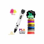Stylo 3D avec Filament pla 12 couleurs, 3M, 12 couleurs, pour dessin, impression magique, fournitures scolaires, cadeau d'anniversaire pour