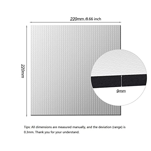 Twotrees Lot de 2 plateformes disolation pour lit chauffant dimprimante Twotrees Lot de 2 plateformes disolation pour lit chauffant dimprimante