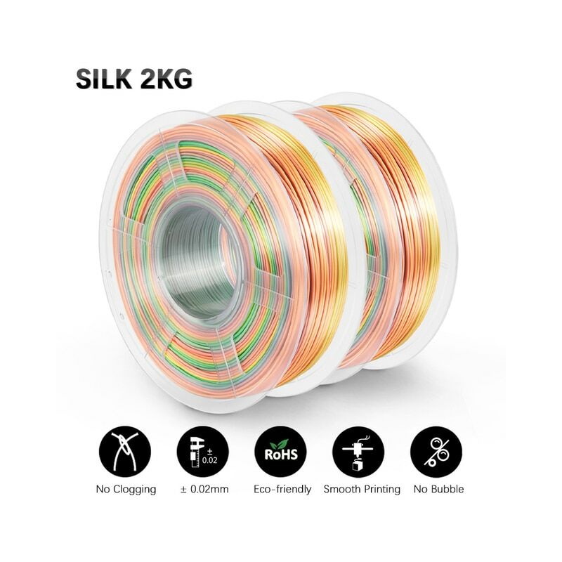 Filament De Soie Multicolore PLA/PETG, Impression 3D, 1.75mm ...