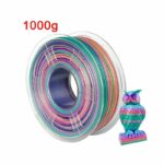 Filament d'imprimante 3D en soie PLA arc-en-ciel, 1.75mm, matériaux d'impression brillants et soyeux, multicolore, Ramdon, 500g/1kg,G 1000G,CHINA