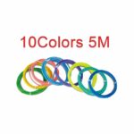 Filament en plastique pla pour stylo 3D, 10/20 rouleaux, 10/5M de diamètre, 1.75mm, 200M, 10/20 couleurs,10C 5M