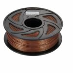 Filament pour imprimante 3d, 20% métal + 80% pla, 1.75mm Bronze, Aluminium, cuivre,1kg pure copper