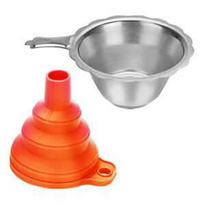Accessoires d'imprimante 3D Entonnoir en silicone pliable Filtre en résine en acier inoxydable Bouteille arrière en résine pour Anycubic Photon