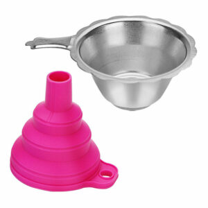 Accessoires d'imprimante 3D Entonnoir en silicone pliable Filtre en résine en acier inoxydable Bouteille arrière en résine pour Anycubic Photon