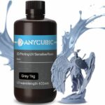 Résine Imprimante 3D Rapide Gris 1000g, uv 405nm Photopolymérisant Résine Photopolymère Standard pour l'Impression 3D lcd (1000g, Gris) - Gris