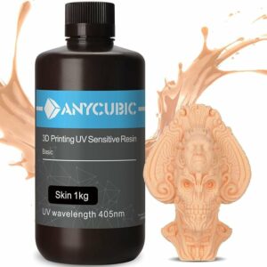 Résine Imprimante 3D Rapide LCD Photopolymérisant UV 405nm Résine Photopolymère Standard pour l'Impression 3D (Beige, 1000g) - Beige - Anycubic