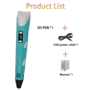 3D Pen Printer 3d Pens For Children Kids Gift DIY Drawing Pencil With LCD PLA