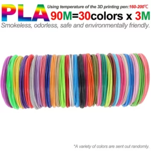 PLA filament diameter 1 75mm color 3D printing material for 3D pen 10 20 30